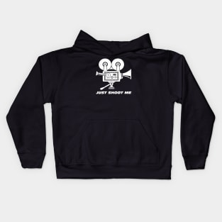 Just Shoot Me Kids Hoodie